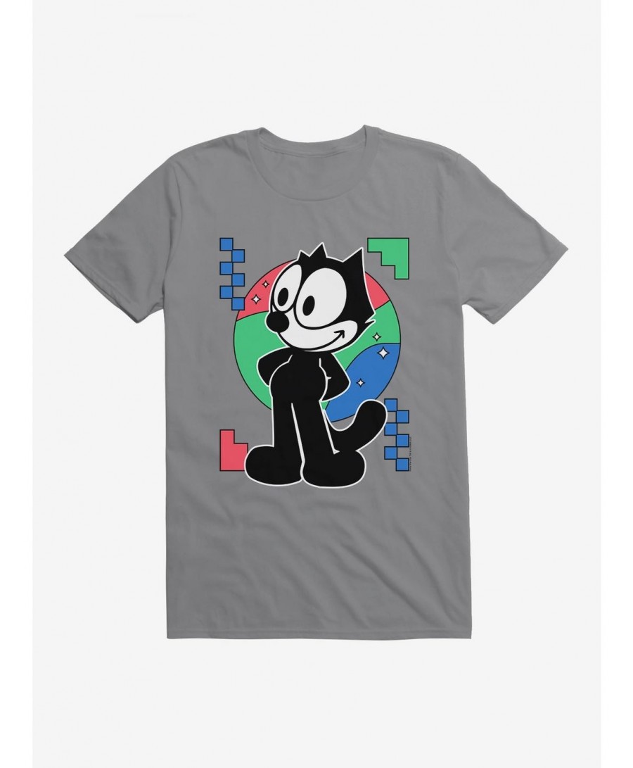 Exclusive Price Felix The Cat Diamond Stars Portrait T-Shirt $5.74 T-Shirts