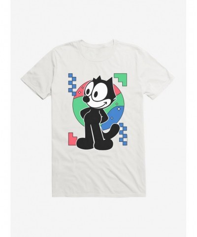 Exclusive Price Felix The Cat Diamond Stars Portrait T-Shirt $5.74 T-Shirts