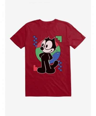 Exclusive Price Felix The Cat Diamond Stars Portrait T-Shirt $5.74 T-Shirts