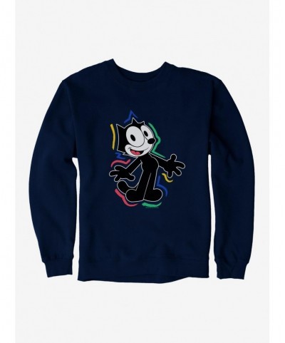 Discount Sale Felix The Cat 90s Highlights Sweatshirt $10.04 Sweatshirts