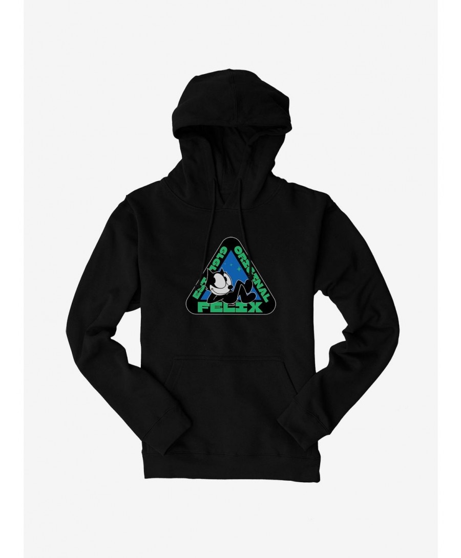 High Quality Felix The Cat Original Triangular Graphic Hoodie $17.96 Hoodies