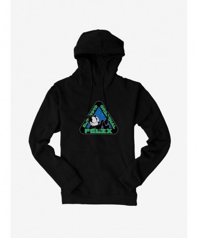 High Quality Felix The Cat Original Triangular Graphic Hoodie $17.96 Hoodies