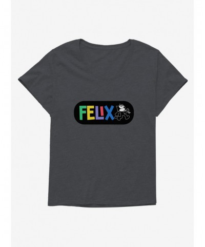 Pre-sale Felix The Cat Whistling And Walking Girls T-Shirt Plus Size $11.56 T-Shirts