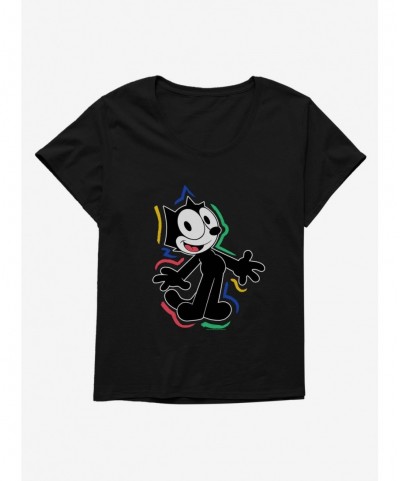 Value for Money Felix The Cat 90s Highlights Girls T-Shirt Plus Size $11.56 T-Shirts