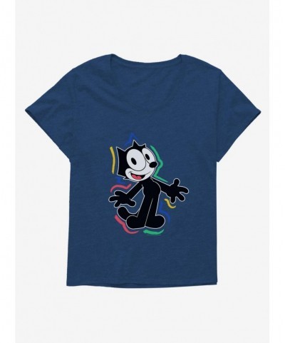 Value for Money Felix The Cat 90s Highlights Girls T-Shirt Plus Size $11.56 T-Shirts