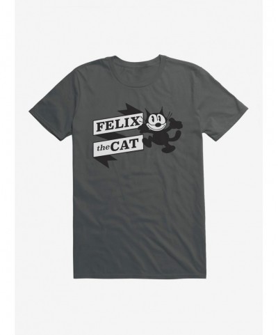 Flash Sale Felix The Cat Happy Logo T-Shirt $7.65 T-Shirts