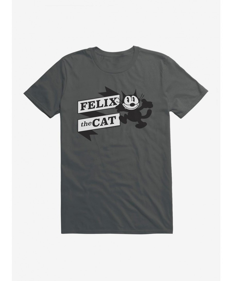 Flash Sale Felix The Cat Happy Logo T-Shirt $7.65 T-Shirts