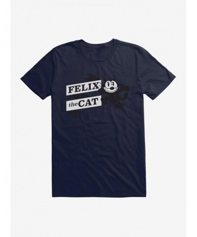 Flash Sale Felix The Cat Happy Logo T-Shirt $7.65 T-Shirts