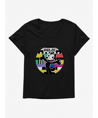 Discount Felix The Cat 90s Graphic Girls T-Shirt Plus Size $7.63 T-Shirts