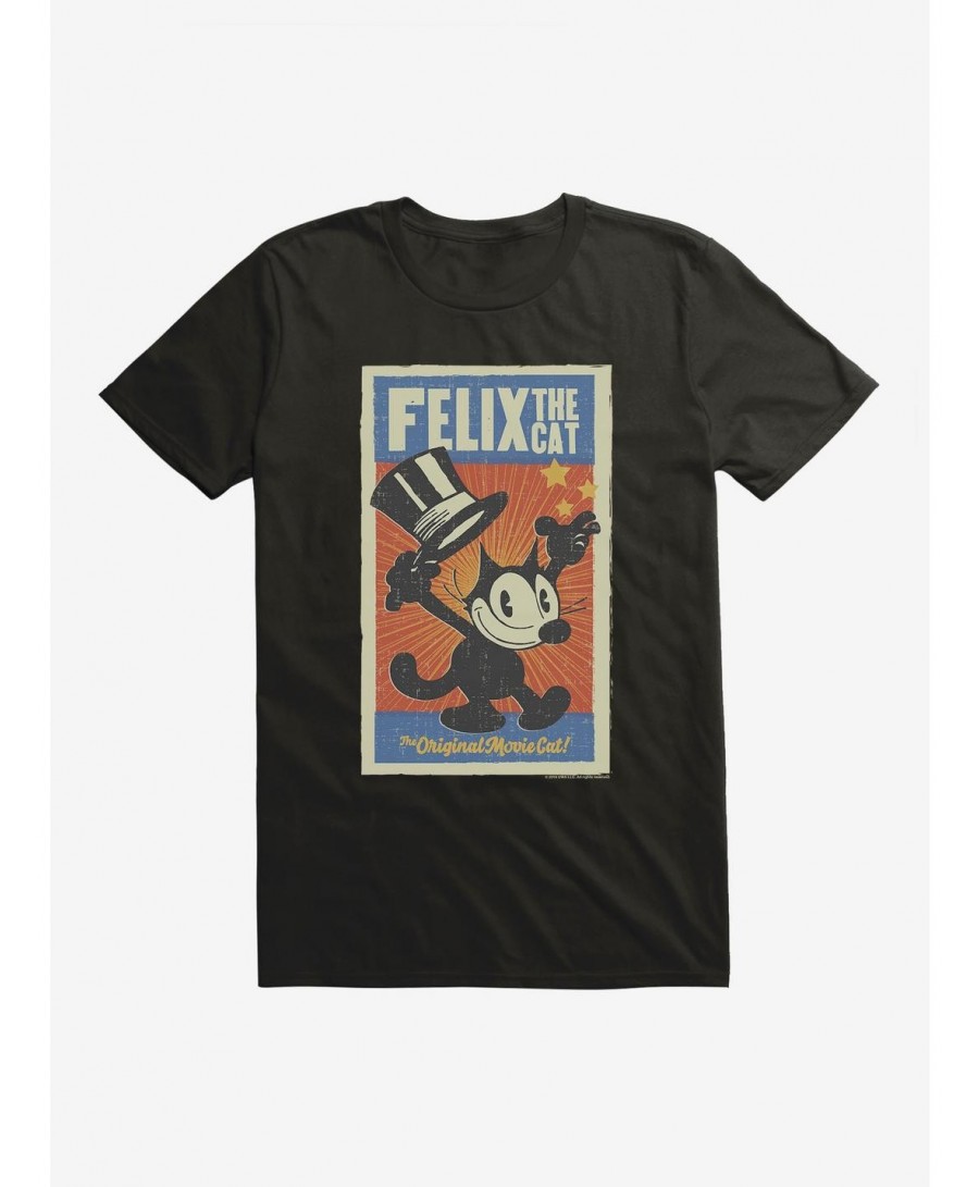 Seasonal Sale Felix The Cat The Original Movie Cat Poster T-Shirt $7.27 T-Shirts