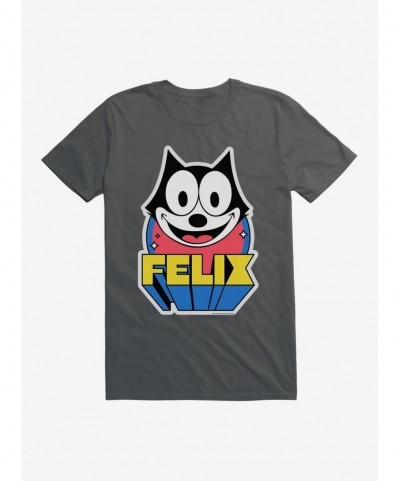 Best Deal Felix The Cat 3D Block Text T-Shirt $6.31 T-Shirts