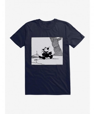 New Arrival Felix The Cat Happy Stroll T-Shirt $8.99 T-Shirts