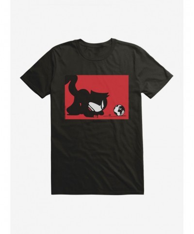 Seasonal Sale Felix The Cat Chasing The World T-Shirt $7.65 T-Shirts