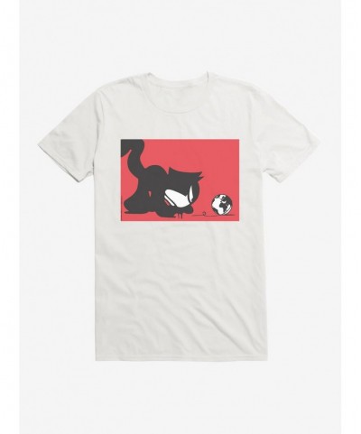 Seasonal Sale Felix The Cat Chasing The World T-Shirt $7.65 T-Shirts