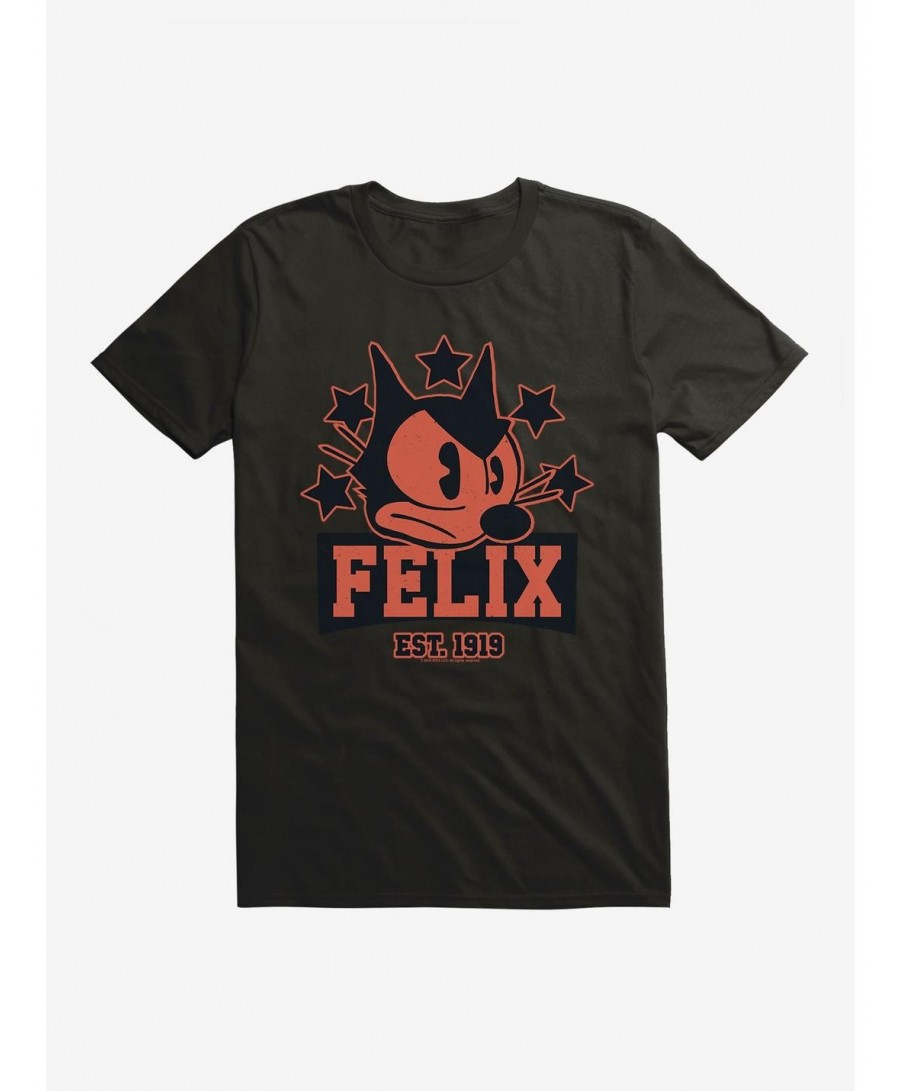 New Arrival Felix The Cat Est. 1919 T-Shirt $6.88 T-Shirts