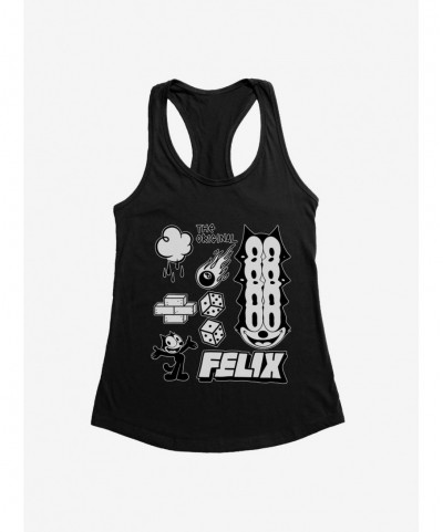 Limited-time Offer Felix The Cat The Original Icons Girls Tank $7.17 Tanks