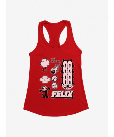 Limited-time Offer Felix The Cat The Original Icons Girls Tank $7.17 Tanks