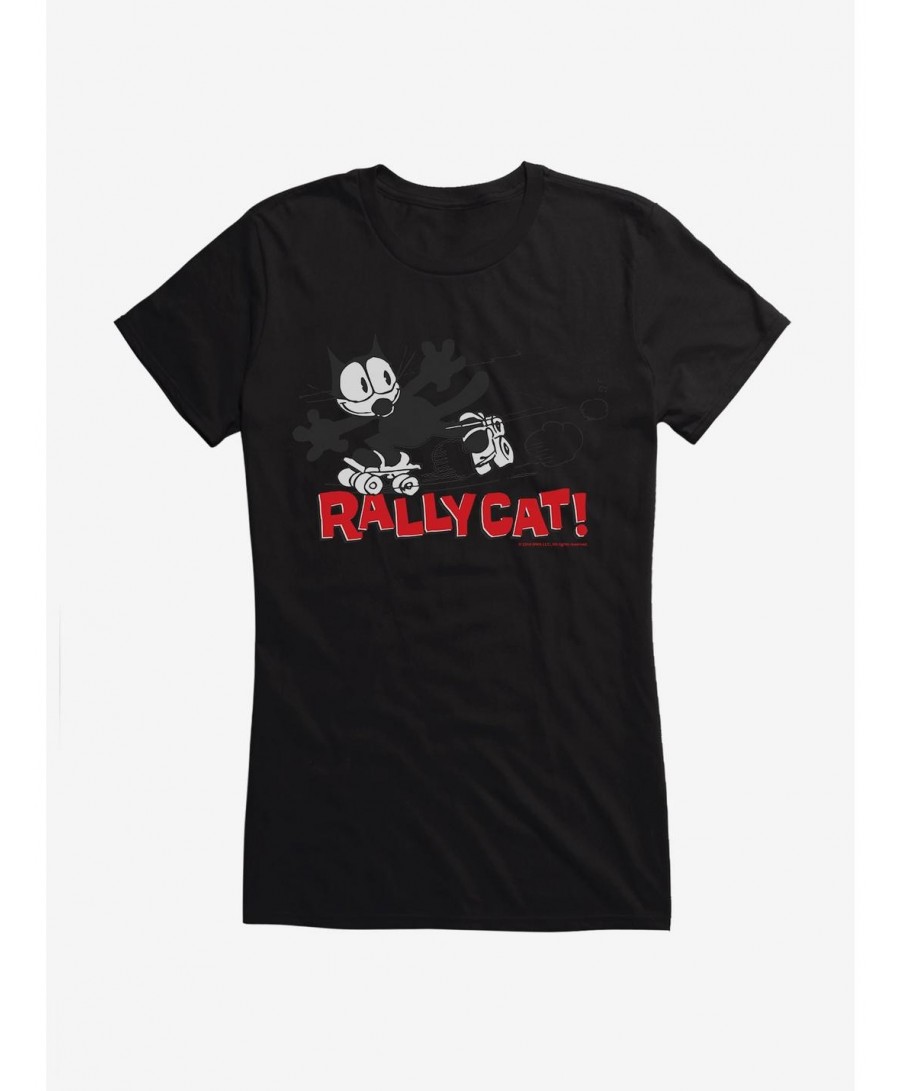 Absolute Discount Felix The Cat Rally Cat Girls T-Shirt $6.97 T-Shirts