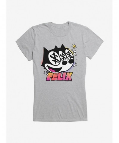 Low Price Felix The Cat Dollar Signs Girls T-Shirt $5.98 T-Shirts