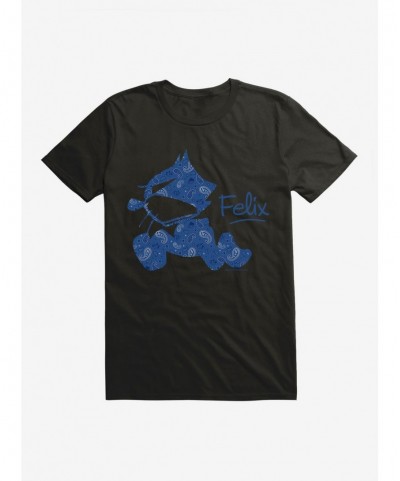 Value Item Felix The Cat Paisley Print T-Shirt $9.18 T-Shirts