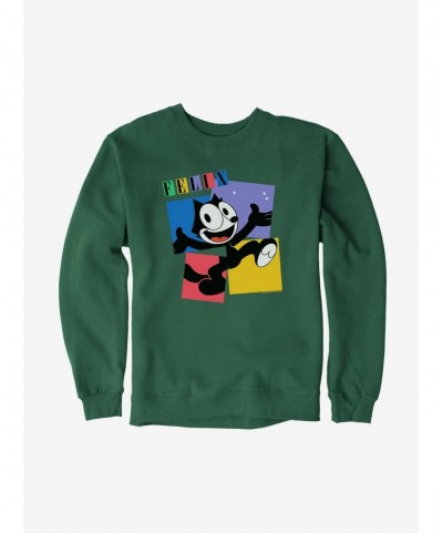 Huge Discount Felix The Cat Box Graphic Sweatshirt $12.10 Sweatshirts