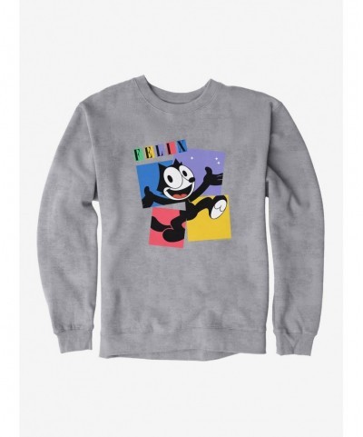 Huge Discount Felix The Cat Box Graphic Sweatshirt $12.10 Sweatshirts