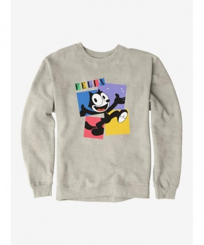 Huge Discount Felix The Cat Box Graphic Sweatshirt $12.10 Sweatshirts