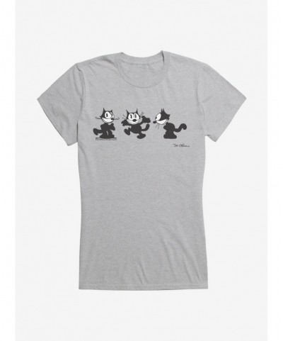 Trendy Felix The Cat Happy Faces Girls T-Shirt $8.57 T-Shirts