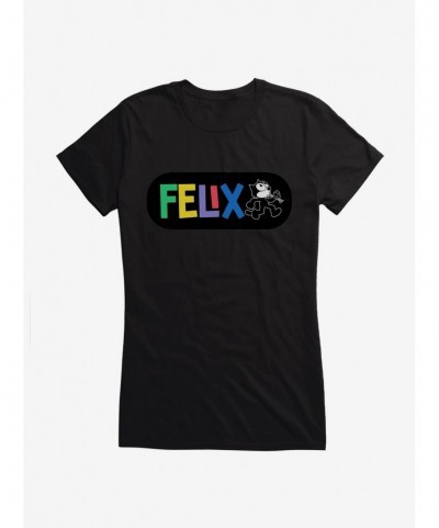 Fashion Felix The Cat Whistling And Walking Girls T-Shirt $6.37 T-Shirts