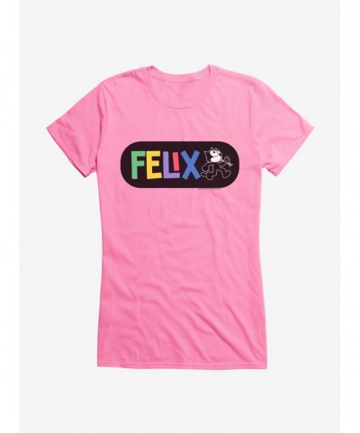 Fashion Felix The Cat Whistling And Walking Girls T-Shirt $6.37 T-Shirts