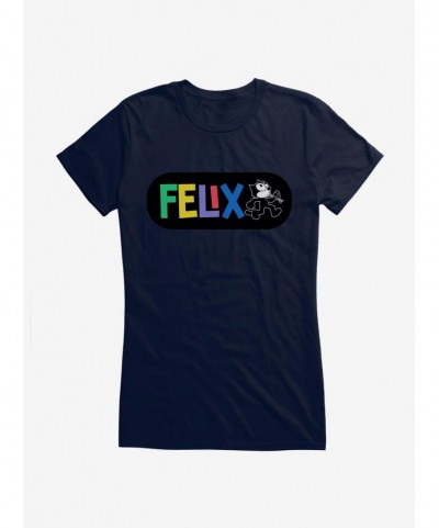 Fashion Felix The Cat Whistling And Walking Girls T-Shirt $6.37 T-Shirts