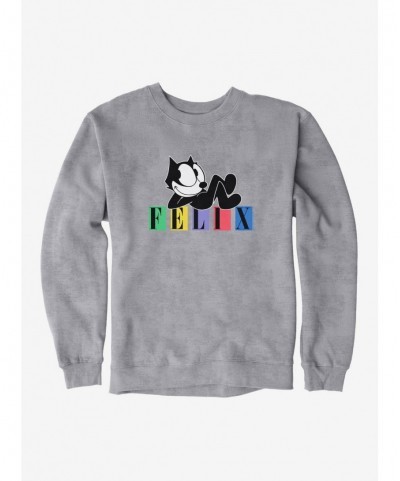 New Arrival Felix The Cat Laid Back Felix Sweatshirt $9.15 Sweatshirts