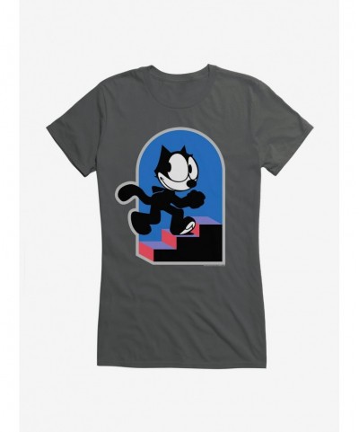 Unique Felix The Cat Step By Step Girls T-Shirt $6.37 T-Shirts