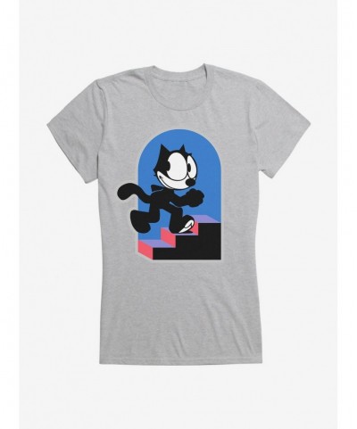 Unique Felix The Cat Step By Step Girls T-Shirt $6.37 T-Shirts