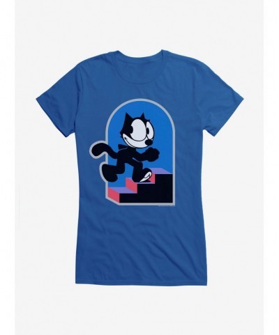 Unique Felix The Cat Step By Step Girls T-Shirt $6.37 T-Shirts