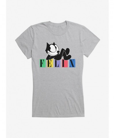 Pre-sale Felix The Cat Laid Back Felix Girls T-Shirt $8.76 T-Shirts