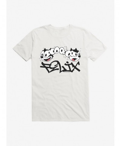 Limited Time Special Felix The Cat Split Personality Graffiti Art T-Shirt $7.07 T-Shirts