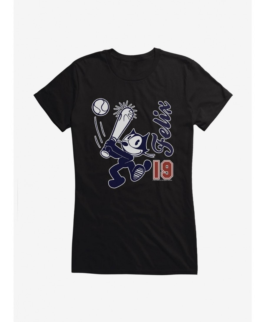 Wholesale Felix The Cat Baseball Felix '19 Girls T-Shirt $8.37 T-Shirts