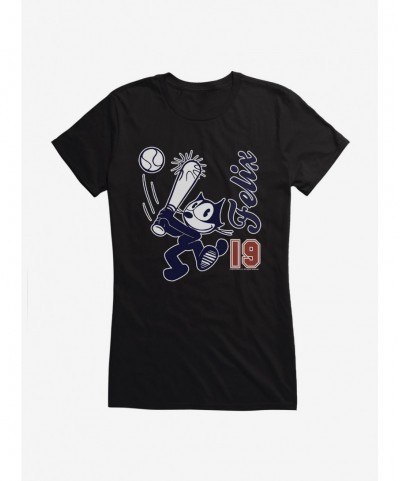 Wholesale Felix The Cat Baseball Felix '19 Girls T-Shirt $8.37 T-Shirts