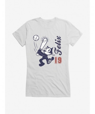 Wholesale Felix The Cat Baseball Felix '19 Girls T-Shirt $8.37 T-Shirts