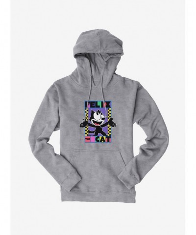 Absolute Discount Felix The Cat 90s Checkers Graphic Hoodie $12.57 Hoodies