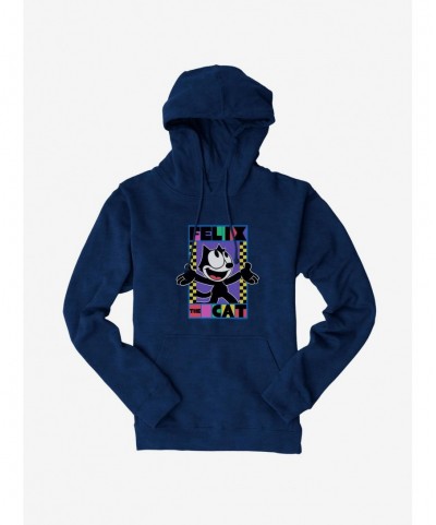 Absolute Discount Felix The Cat 90s Checkers Graphic Hoodie $12.57 Hoodies