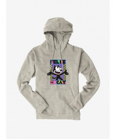 Absolute Discount Felix The Cat 90s Checkers Graphic Hoodie $12.57 Hoodies