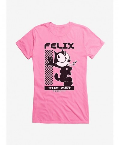 Low Price Felix The Cat Whistling Girls T-Shirt $7.17 T-Shirts