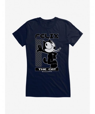 Low Price Felix The Cat Whistling Girls T-Shirt $7.17 T-Shirts