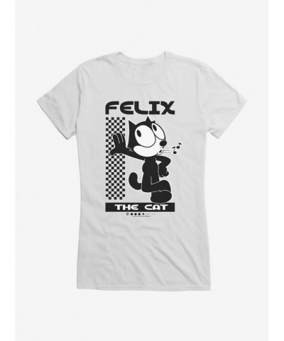 Low Price Felix The Cat Whistling Girls T-Shirt $7.17 T-Shirts