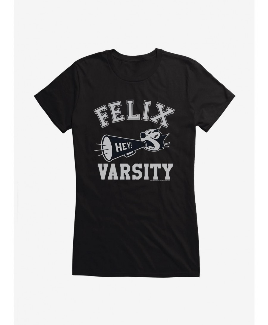 Pre-sale Discount Felix The Cat Hey Varsity Girls T-Shirt $8.96 T-Shirts