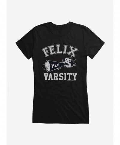 Pre-sale Discount Felix The Cat Hey Varsity Girls T-Shirt $8.96 T-Shirts