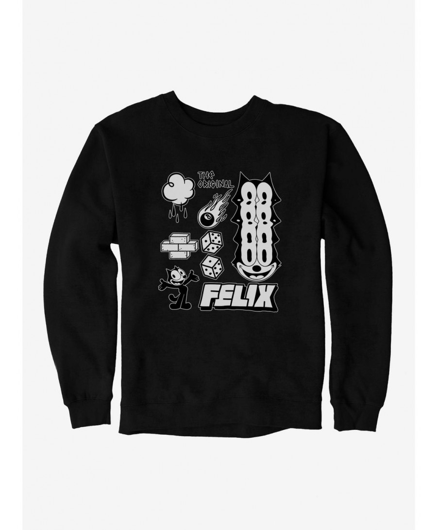 Unique Felix The Cat The Original Icons Sweatshirt $11.81 Sweatshirts