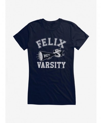 Pre-sale Discount Felix The Cat Hey Varsity Girls T-Shirt $8.96 T-Shirts